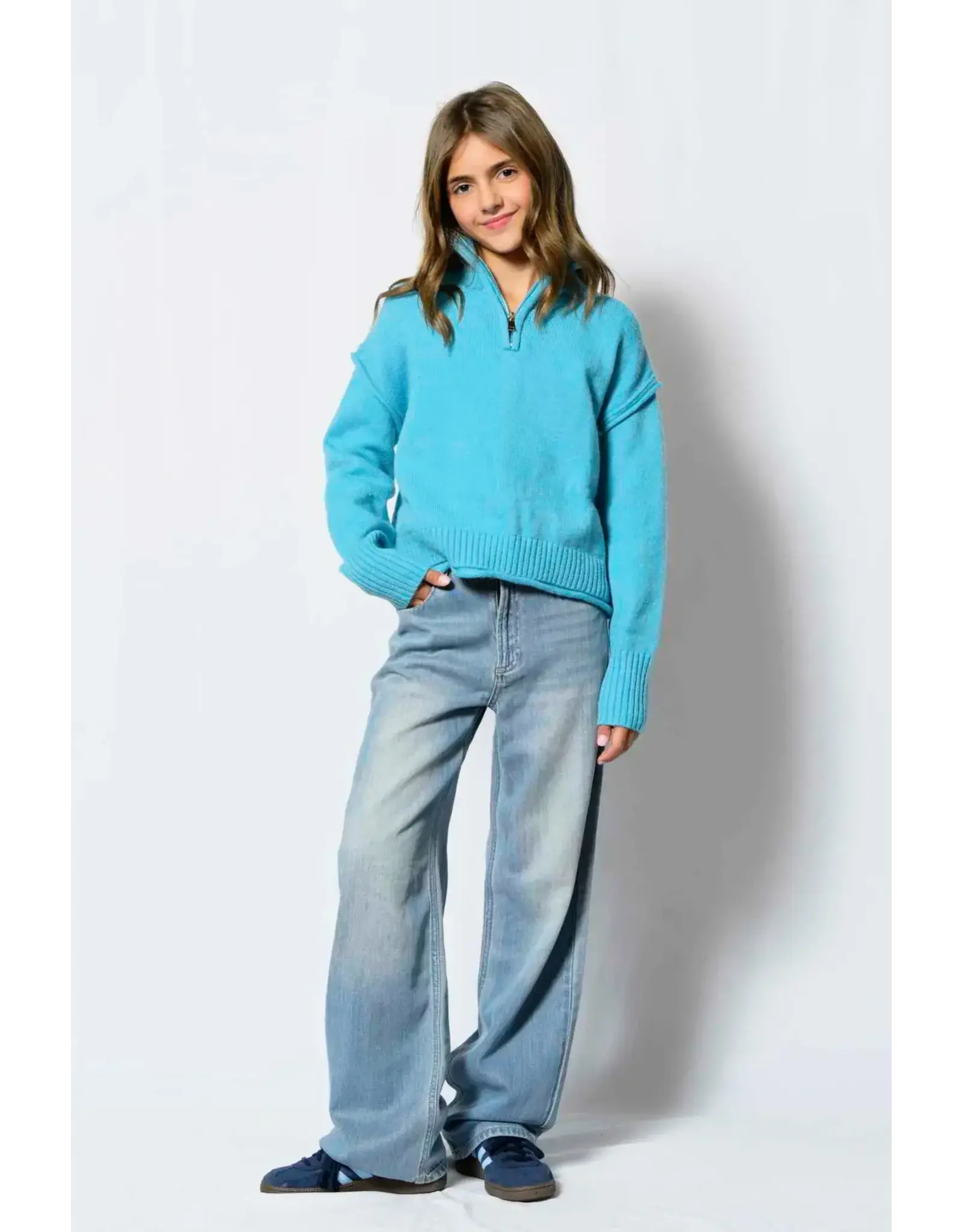 KATIEJNYC KJ Girls Marissa Qtr Zip Swtr