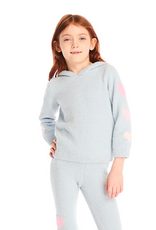 Chaser CHSR Girls Cropped Shirred Hoodie