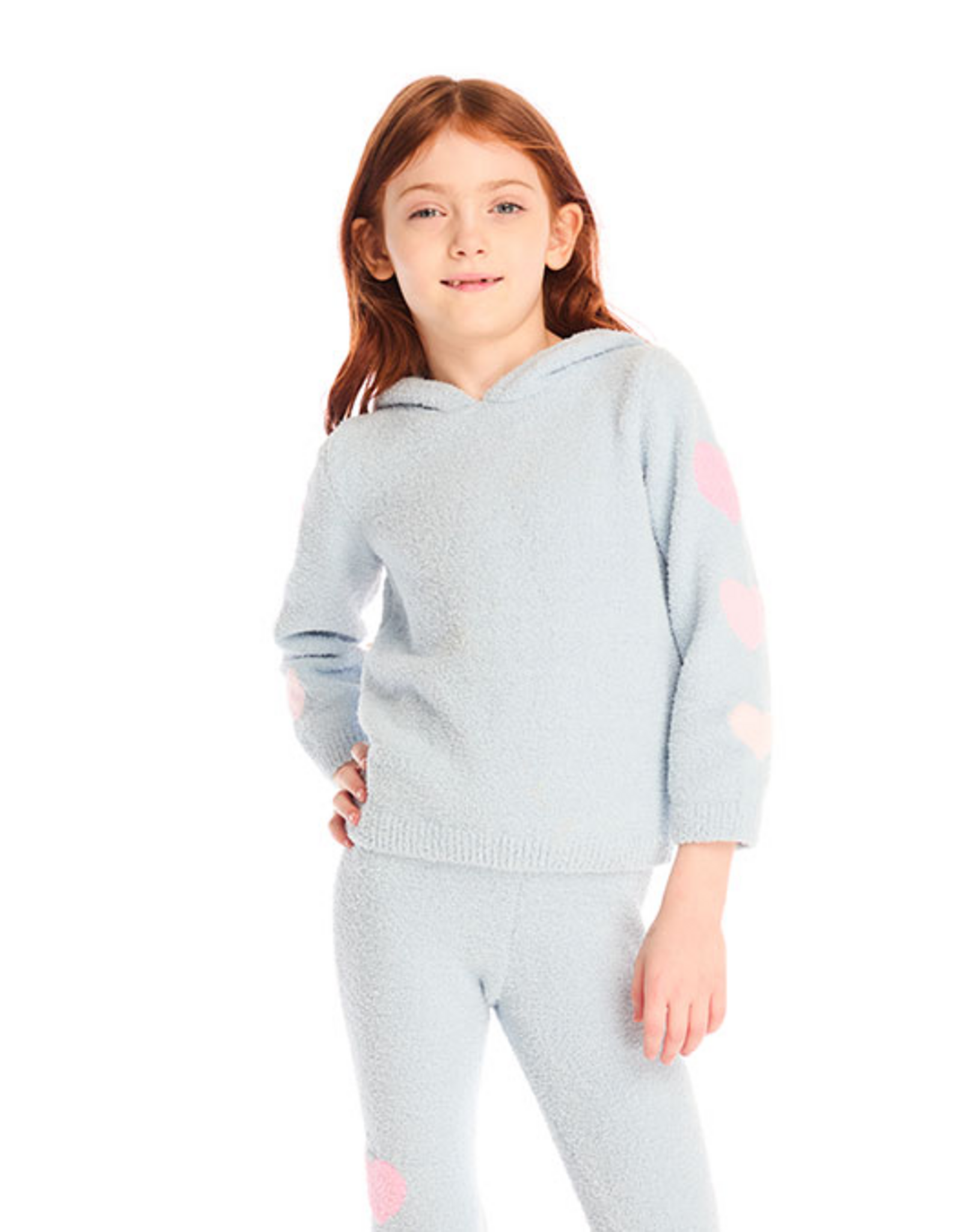 Chaser CHSR Girls Cropped Shirred Hoodie