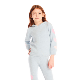 Chaser CHSR Girls Cropped Shirred Hoodie