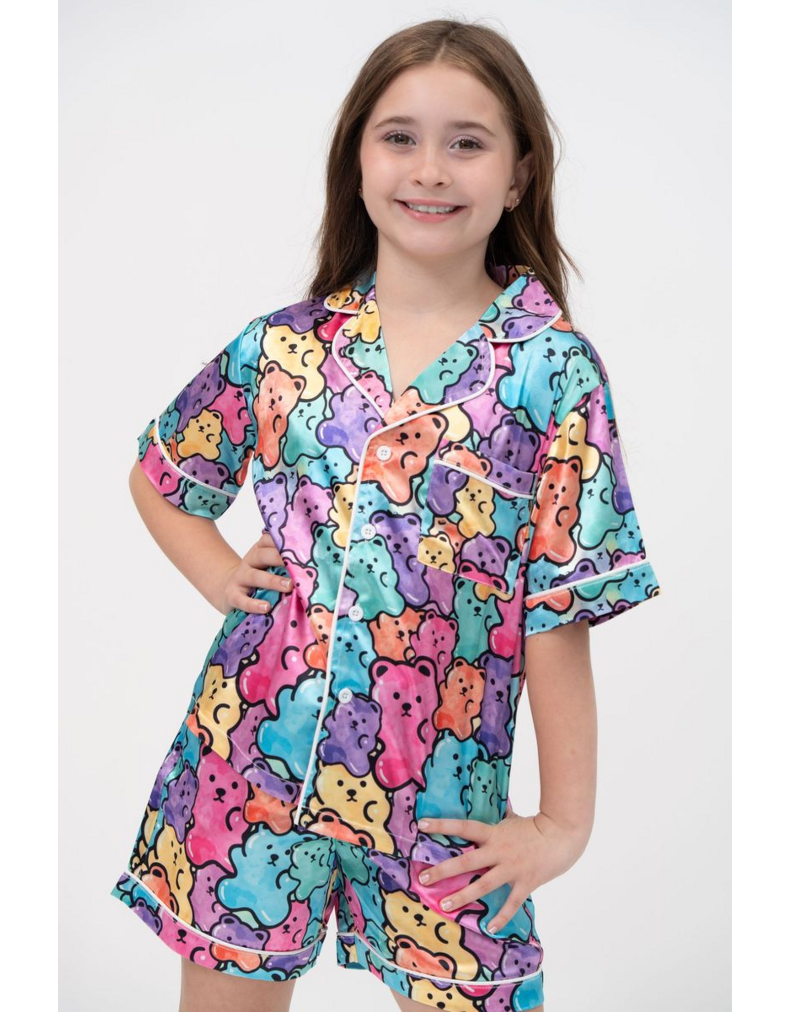 Tweenstyle TS Neon Gummies Short Lounge Set