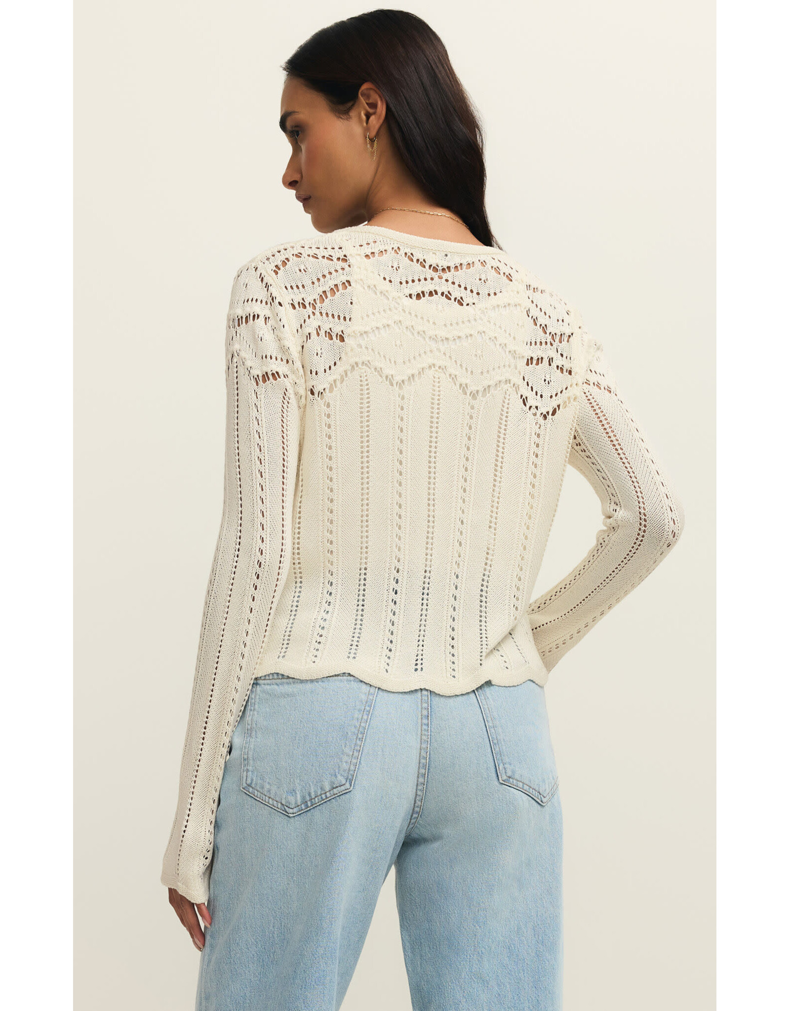 Z supply ZS Alycia Crochet Sweater