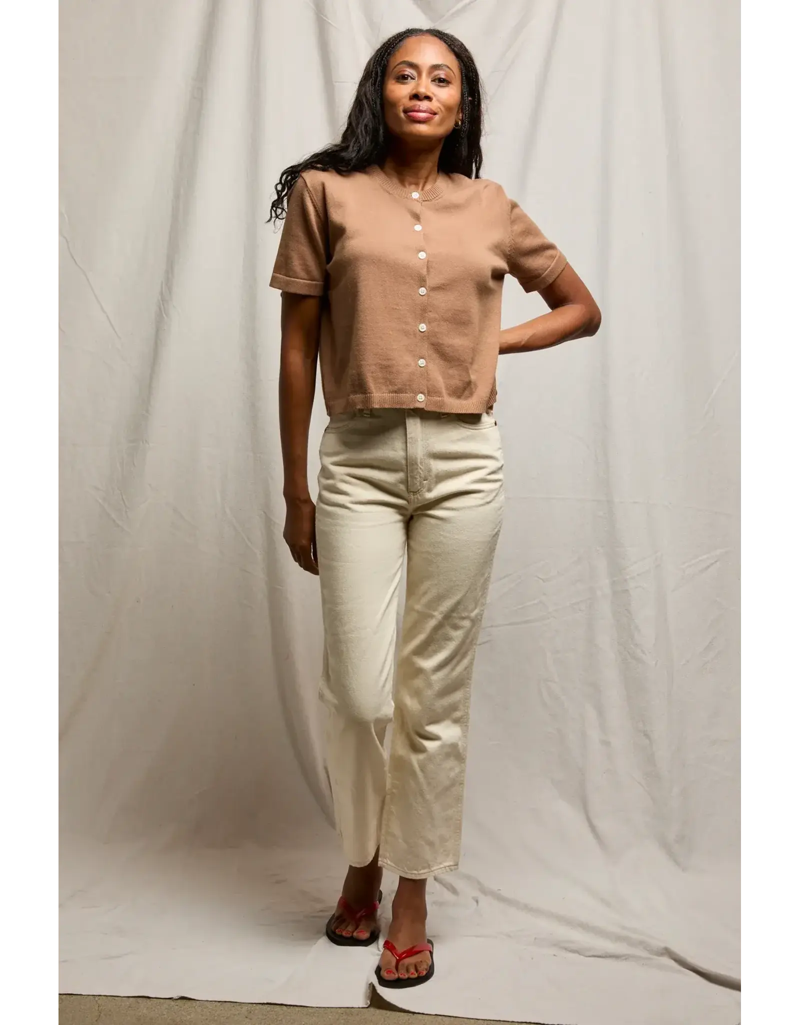 PeRFECT WHITE TEE PWT Maude SS Cardigan