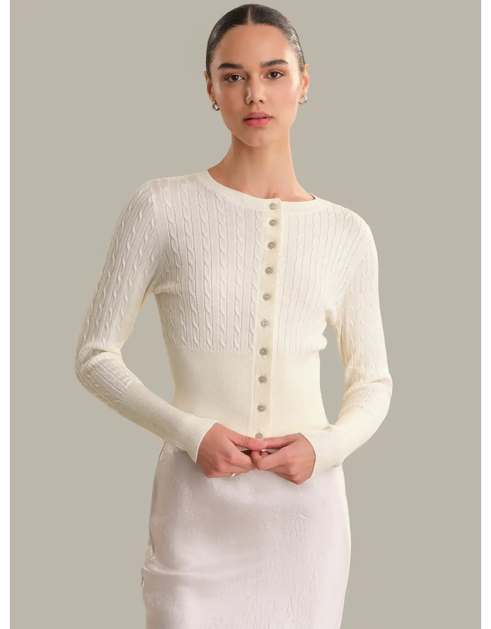 525 America 525 Monroe Cable Cardigan