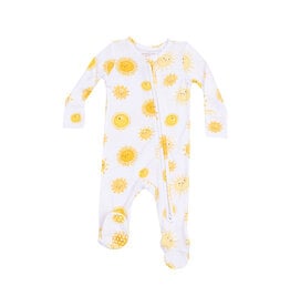 AD Happy Suns Zipper Footie