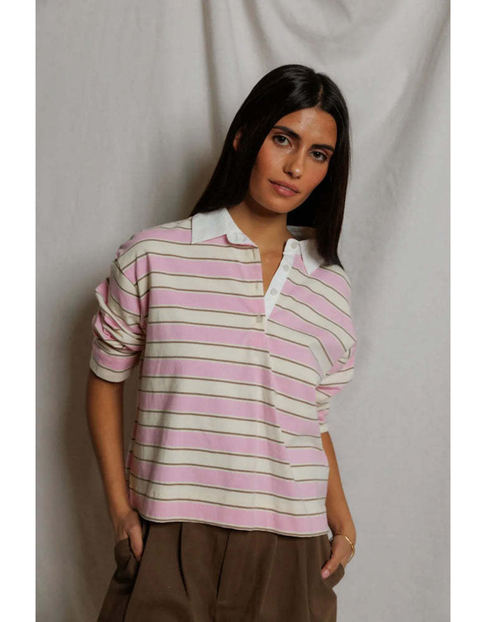 PeRFECT WHITE TEE PWT Daria Rugby Top