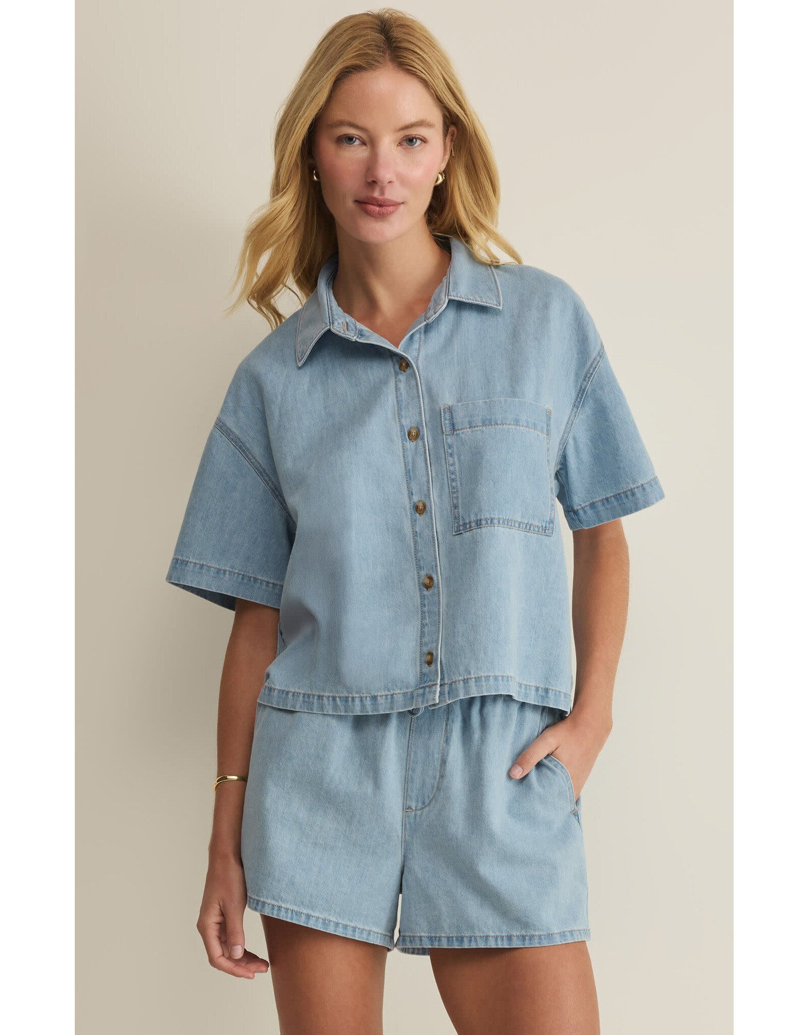 Z supply ZS Denim Button Up