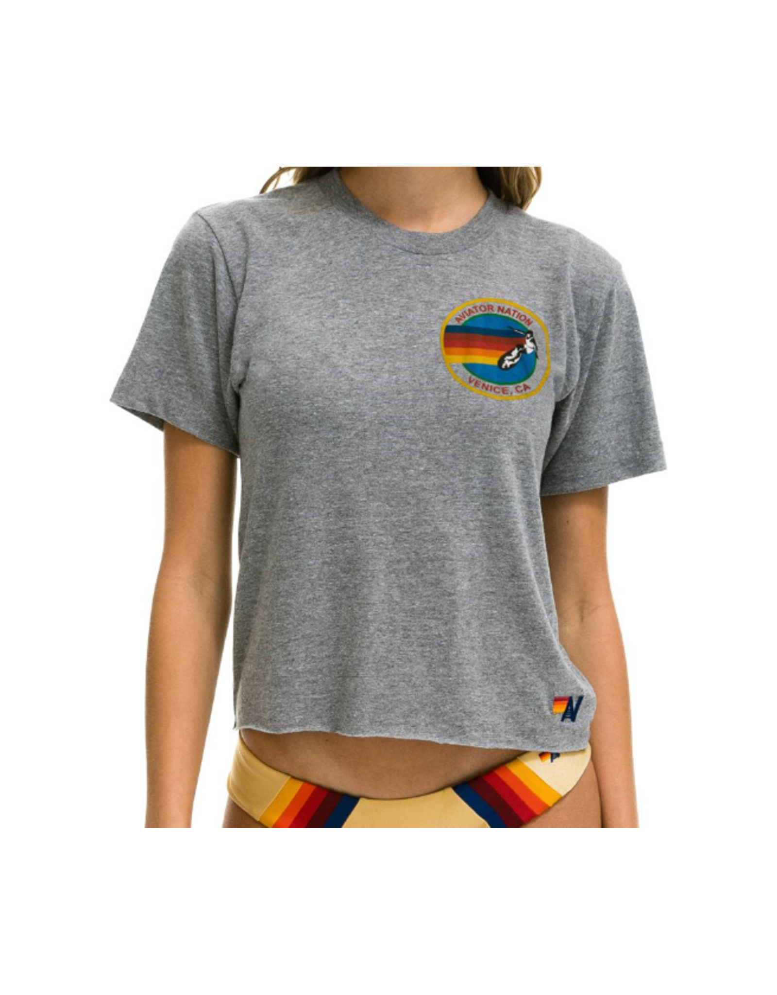 Aviator Nation AV Logo Boyfriend Tee