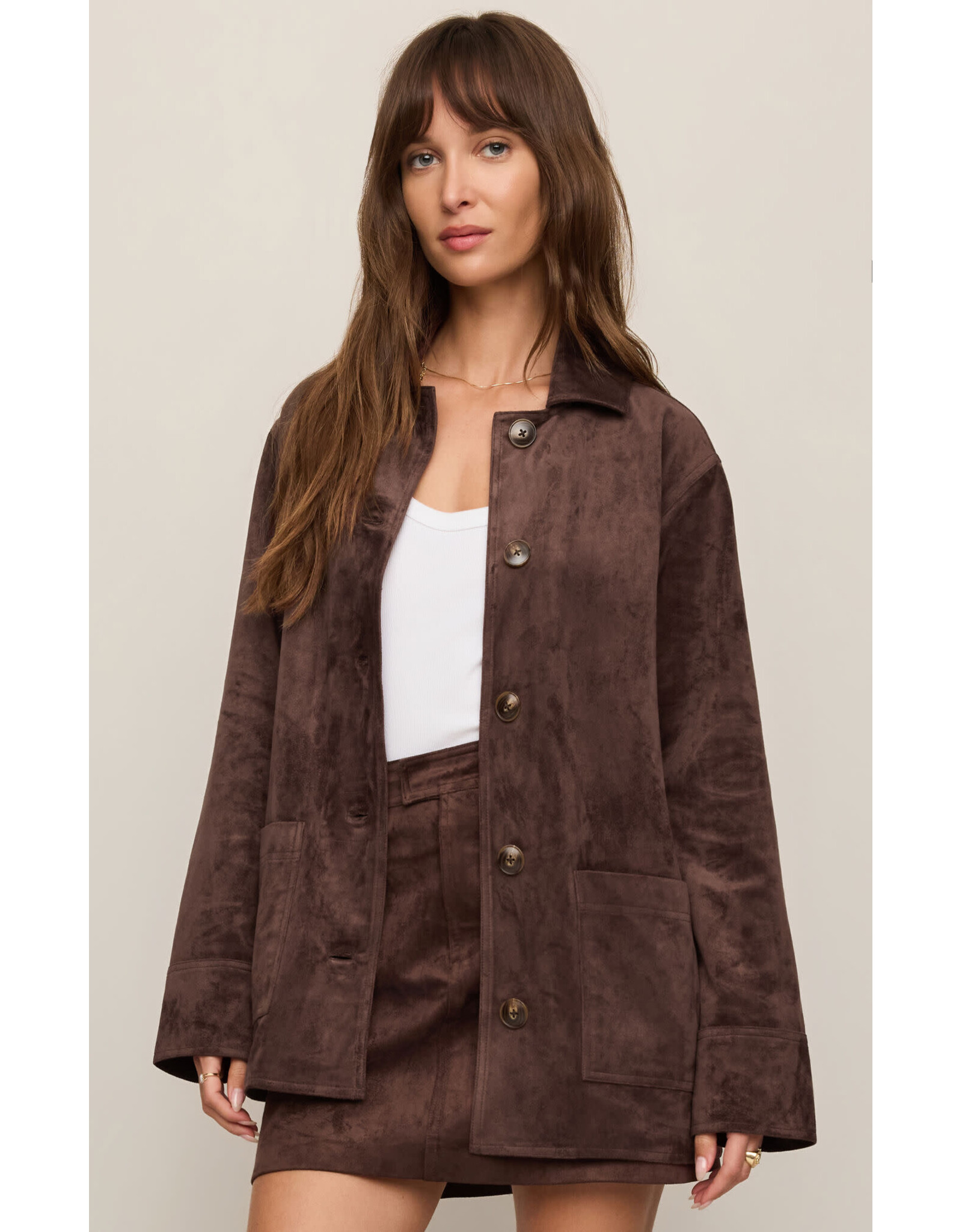 Z supply ZS Decker Suede Chore Jacket