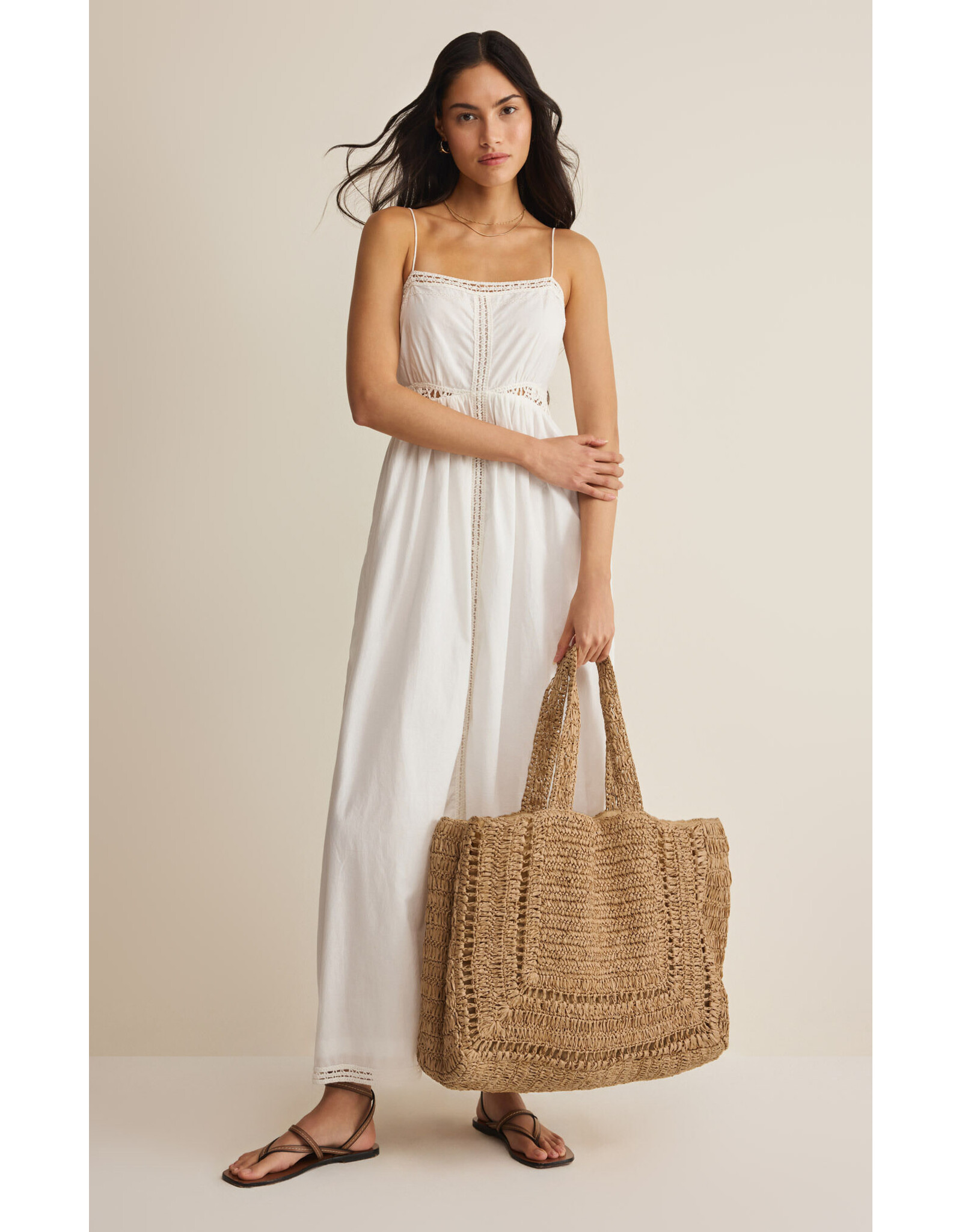 Z supply ZS Hideaway Raffia Tote