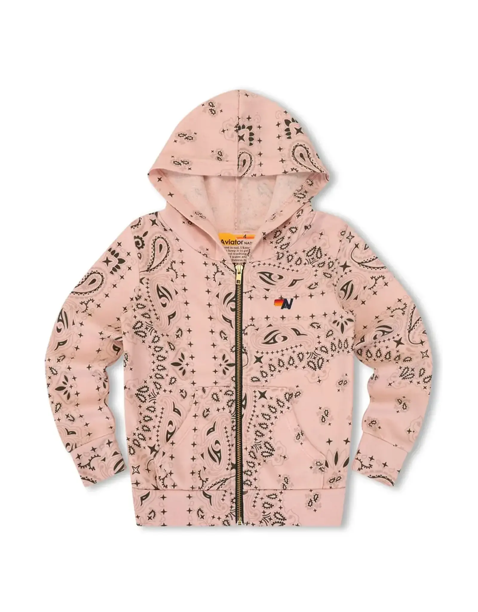 Aviator Nation AV Kids Bandana Zip Hoodie