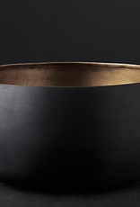 Matte Black & Brass Vessel