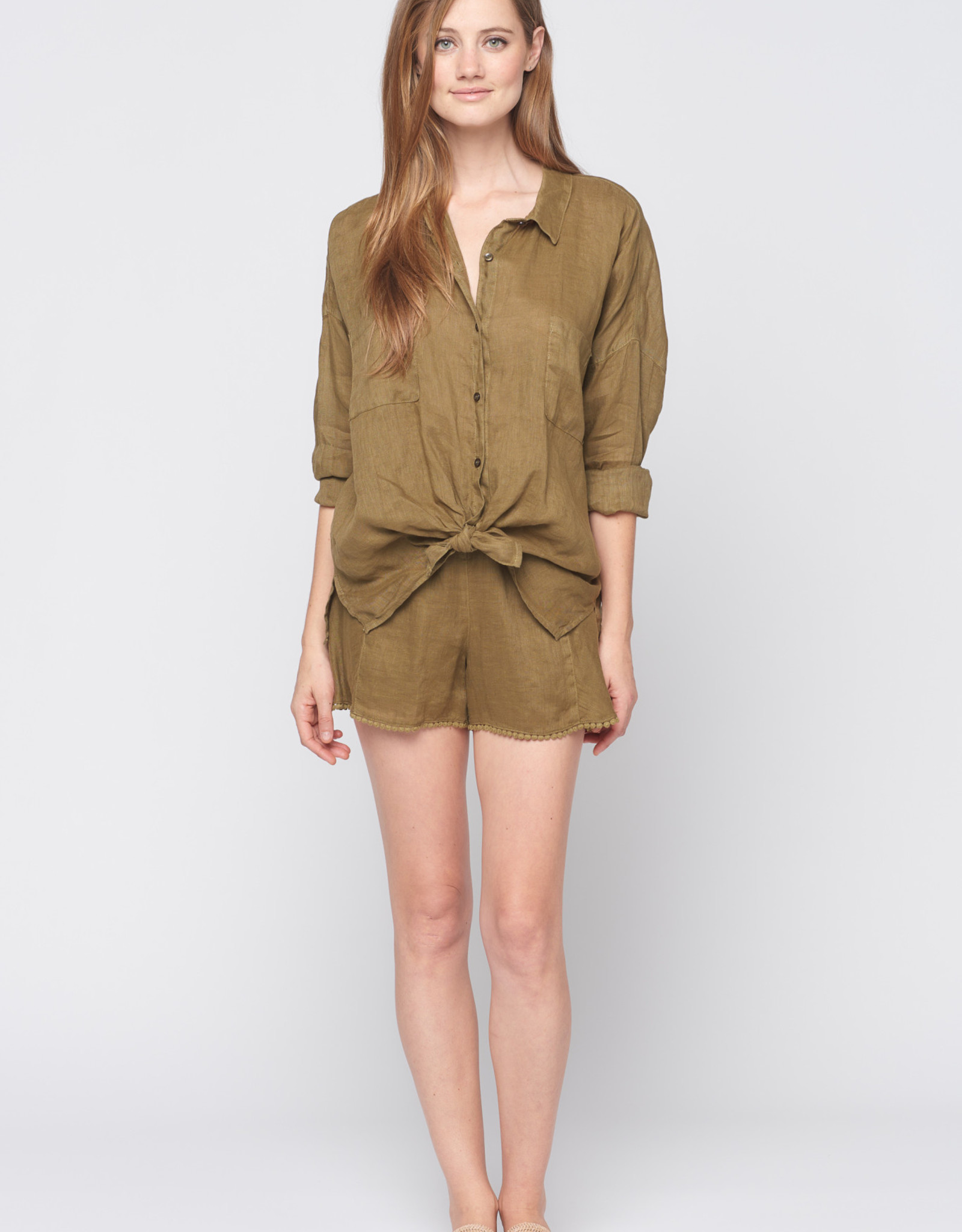 Cargo Pocket Button Down Shirt