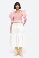 Sea Simona Puff Sleeve Smocked Top