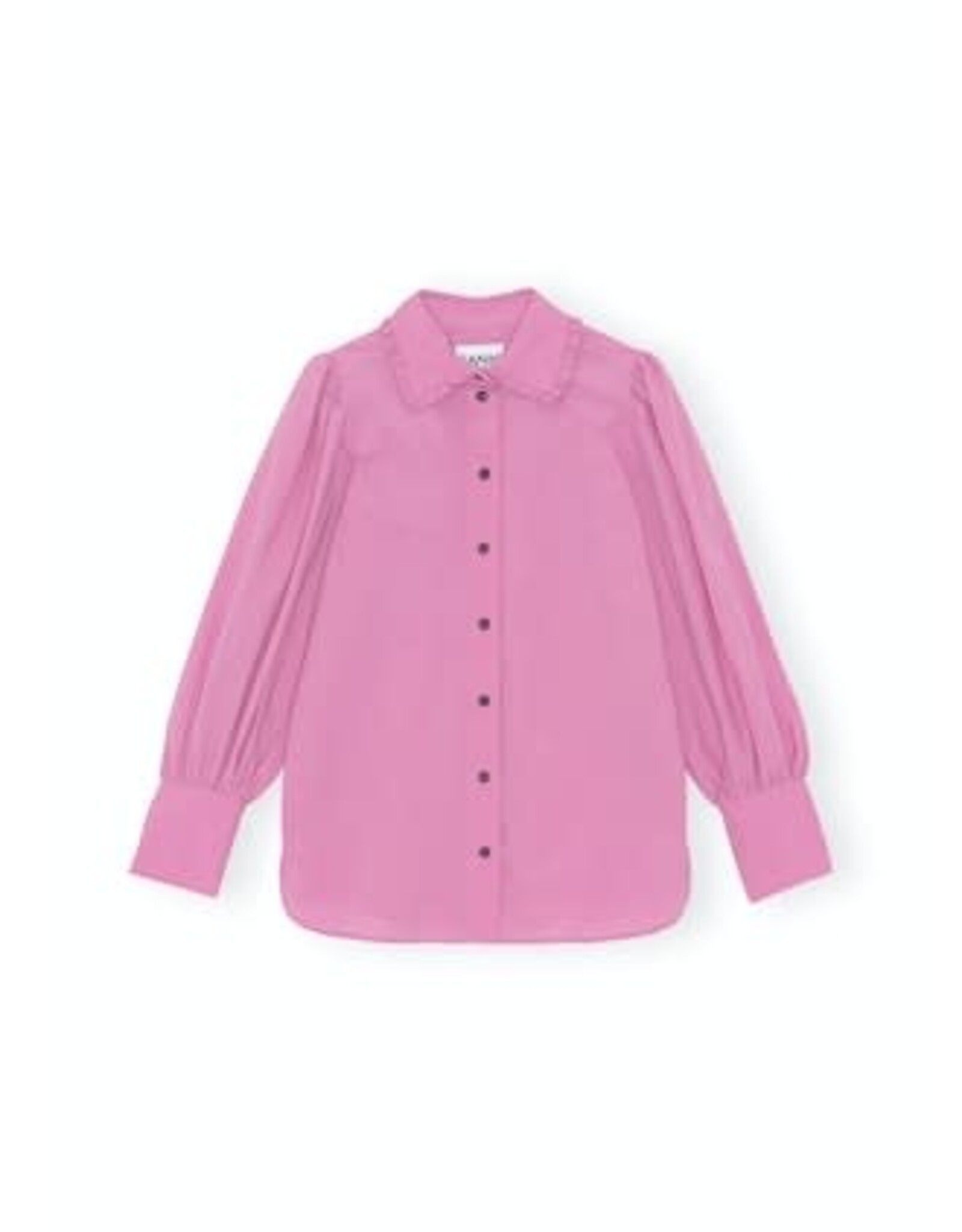 Cotton Crepe Puff Sleeve Shirt