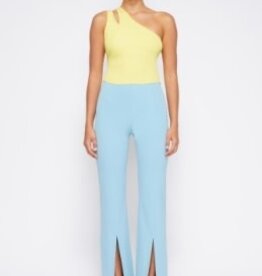 SIMKHAI CHASE TECHNICAL COCKTAIL CREPE SLIT FRONT PANT