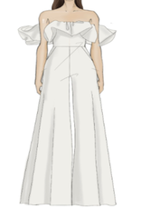 SIMKHAI PUFF DETAIL JUMPSUIT