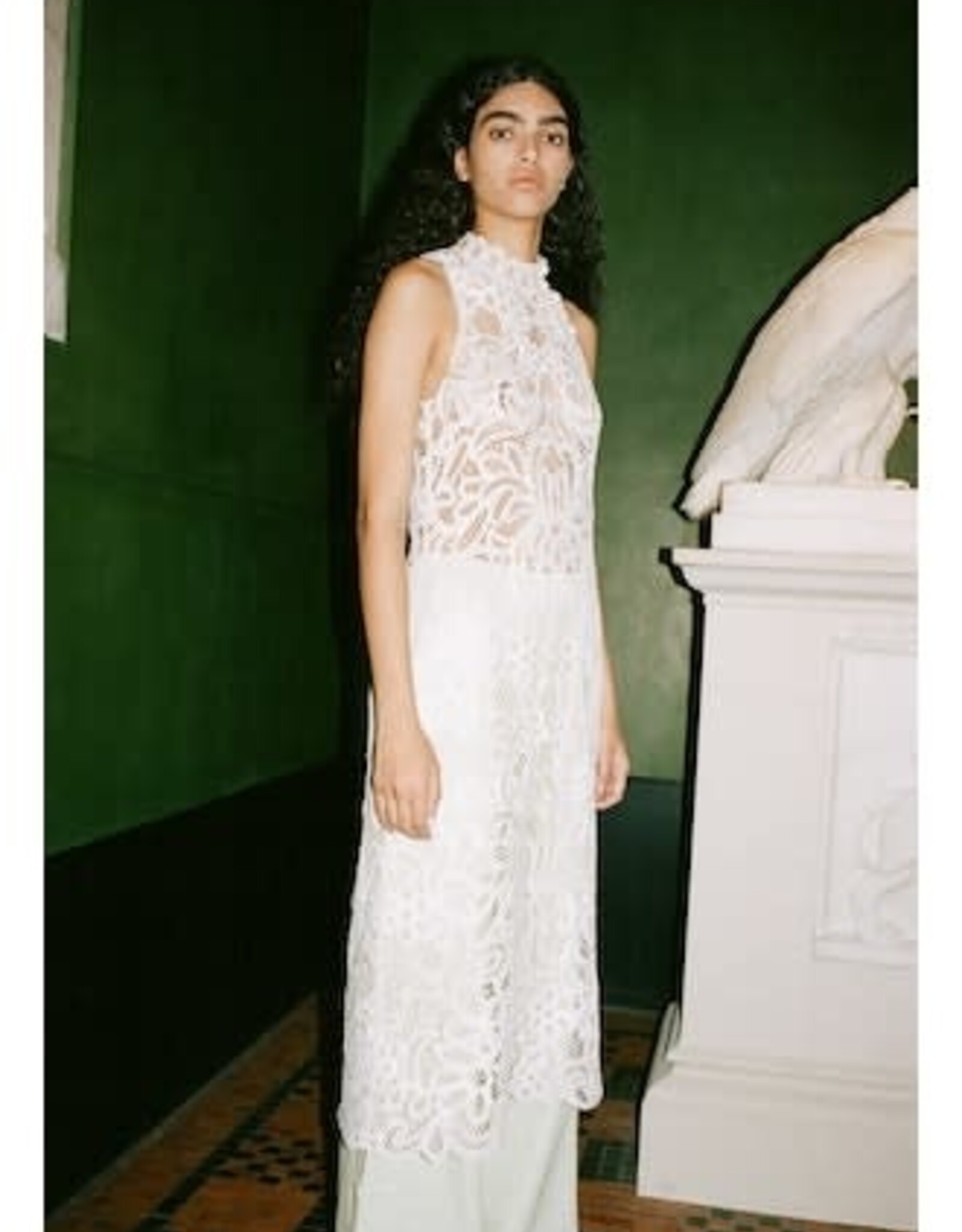 Sea BRANCA BATTENBURG SLVLESS DRESS