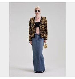 Self Portrait GOLD SEQUIN JACKET