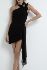 PatBo Flower Applique Mini Dress