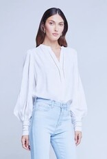 L'AGENCE KIERA LADDER TRIM BLOUSE