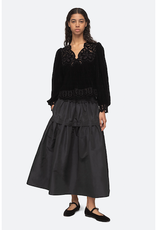 Sea DANA EMBROIDERY VELVET L/SLV TOP (D1)