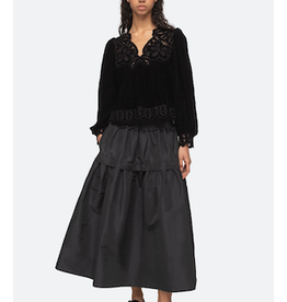 Sea DANA EMBROIDERY VELVET L/SLV TOP (D1)