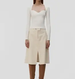 SIMKHAI Giuliana L/S Sweetheart Top