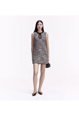 Self Portrait BLACK BOUCLE EMBELLISHED MINI DRESS