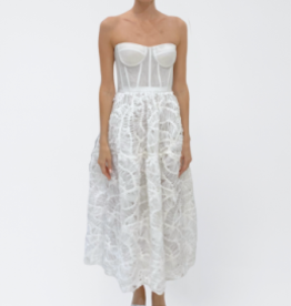 SIMKHAI MIKKO BUSTIER MIDI DRESS