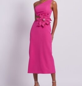 PatBo Flower Applique Midi Dress