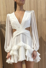 PatBo Deep-v Cutout Mini Dress
