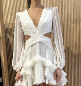 PatBo Deep-v Cutout Mini Dress