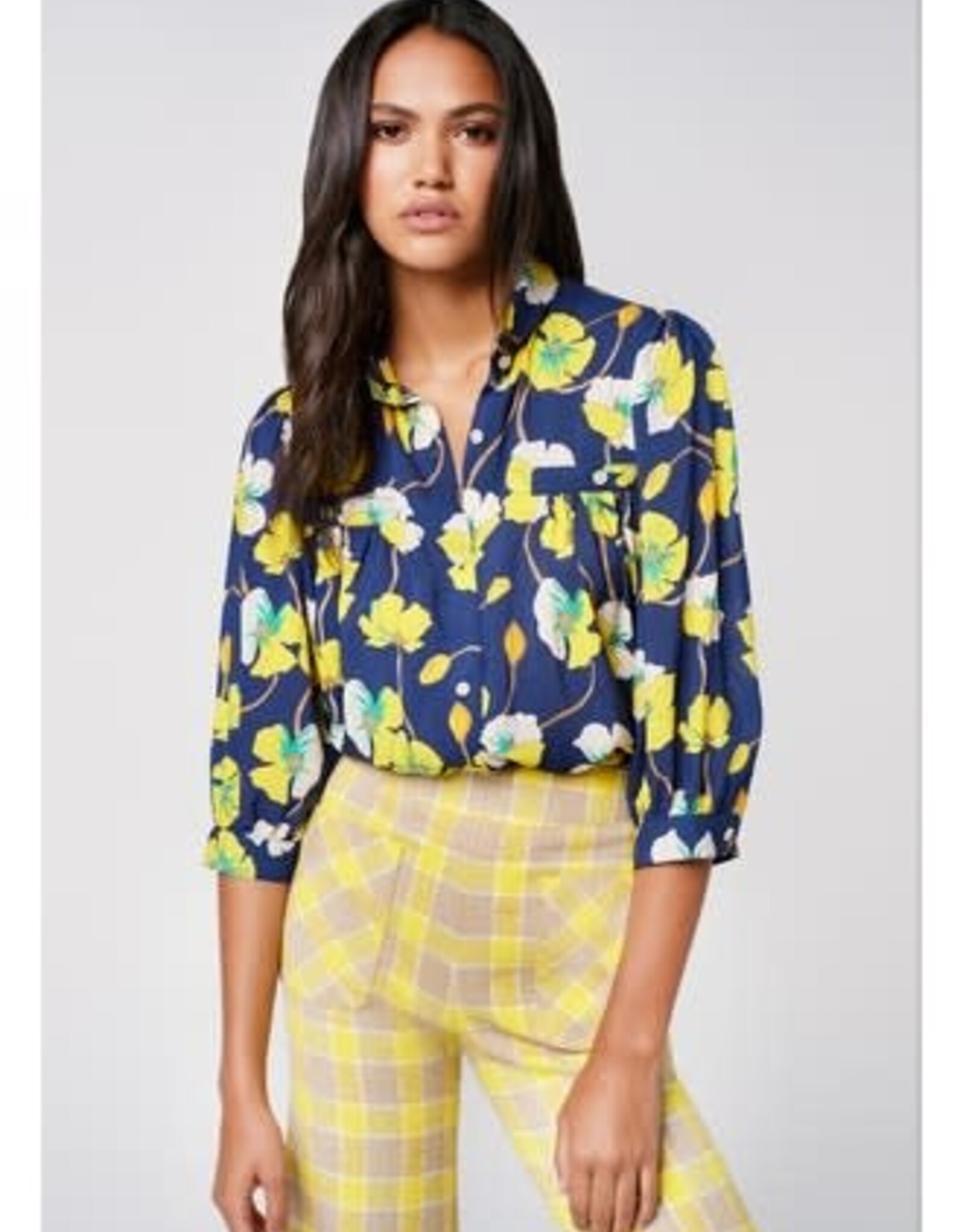 SMYTHE Shirred Pocket Blouse