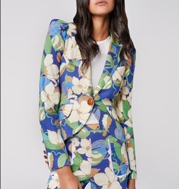 SMYTHE Pouf Sleeve One  Button Blazer