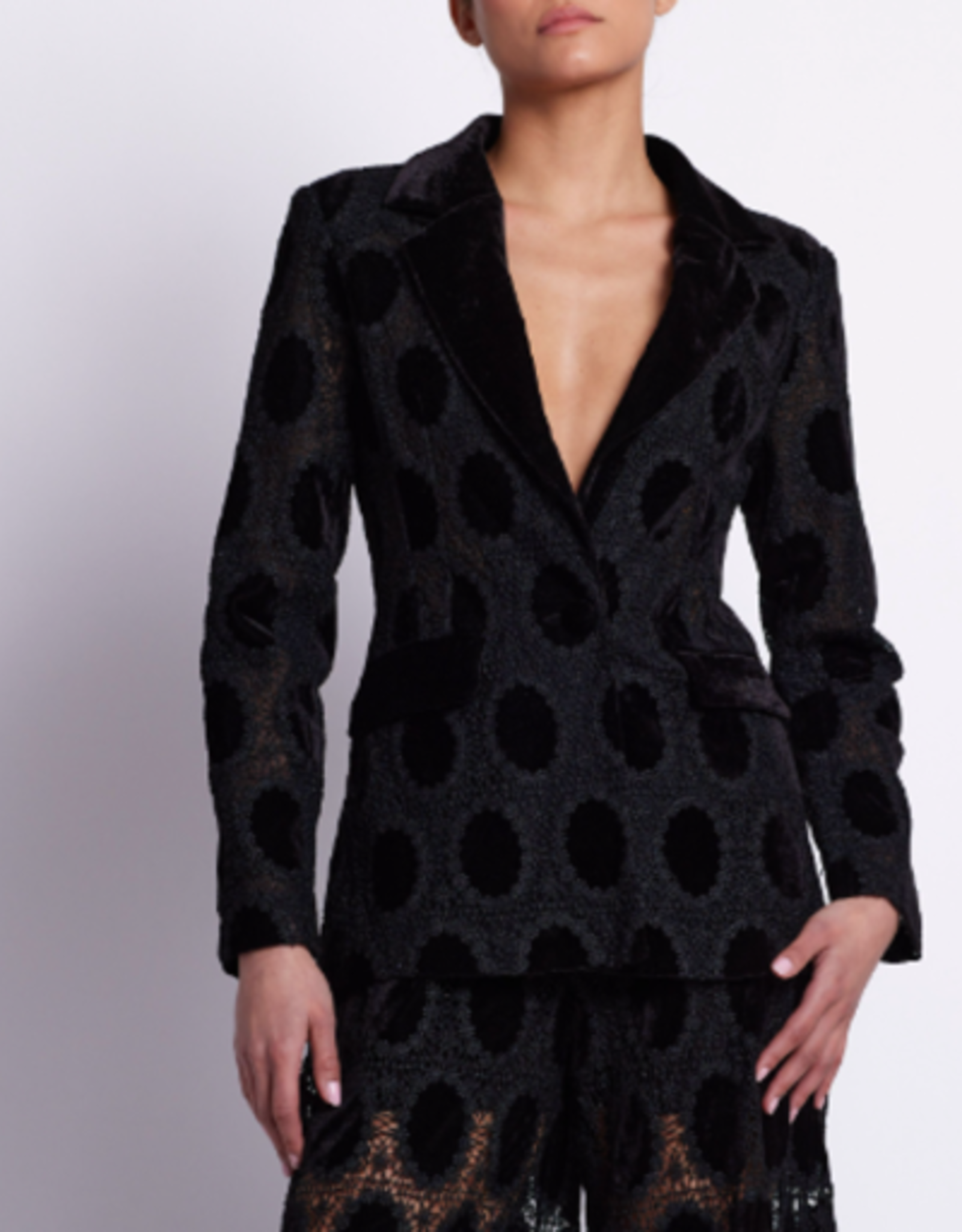 PatBo Velvet Lace Blazer