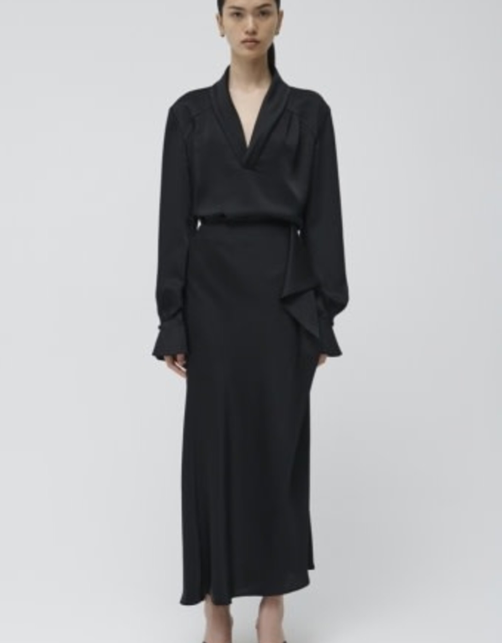 SIMKHAI MAISEY L/S V NECK BLOUSE