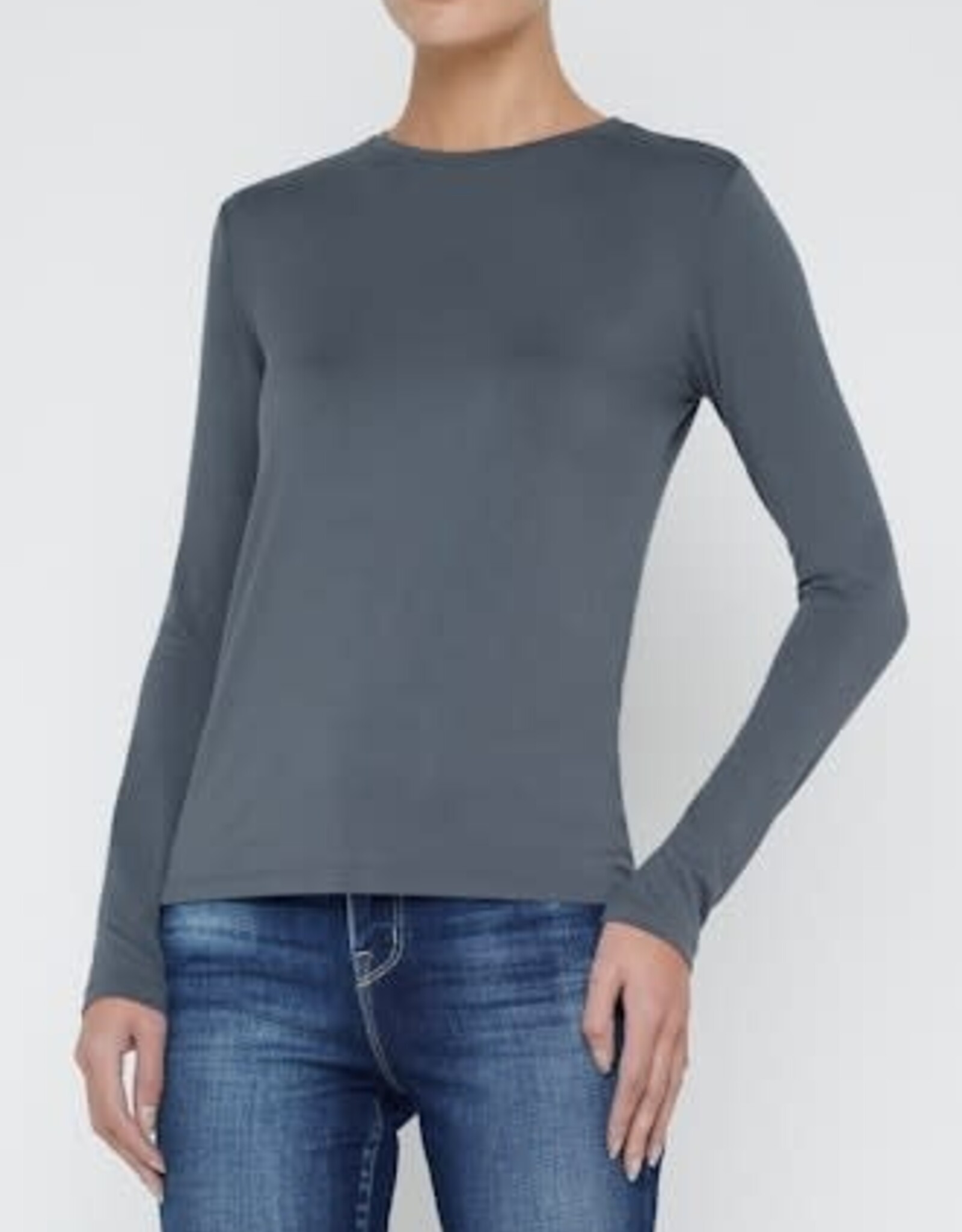 L'AGENCE TESS CREW NECK LNG SLV