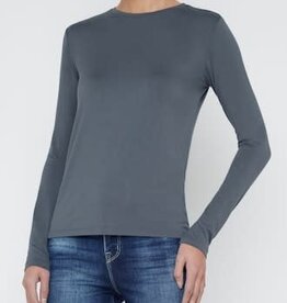 L'AGENCE TESS CREW NECK LNG SLV