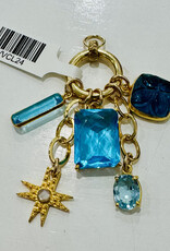 Sennod Jewelry Design VVCL24 - Cluster - blue topaz/ blue quartz