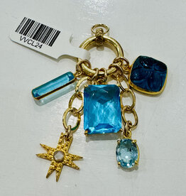 Sennod Jewelry Design VVCL24 - Cluster - blue topaz/ blue quartz