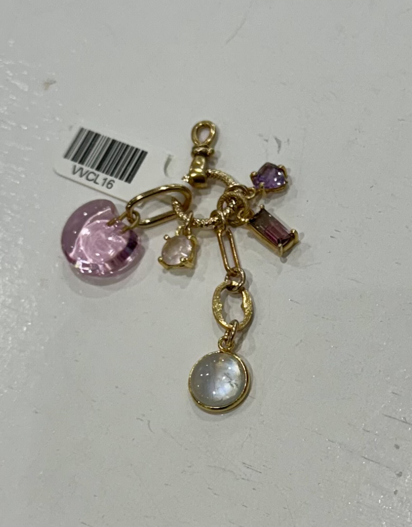Sennod Jewelry Design VVCL16 -  cluster- pink/lavender/moonstone