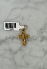 Sennod Jewelry Design VVR280Y - Stone Cross / Yellow