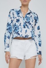 L'AGENCE COSETTE CROP HI LOW SHIRT