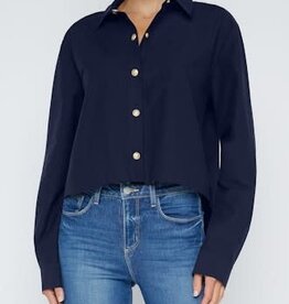 L'AGENCE COSETTE CROP HI LOW SHIRT