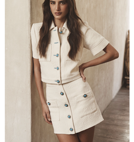 L'AGENCE CHITA CROP SHT SLV JACKET