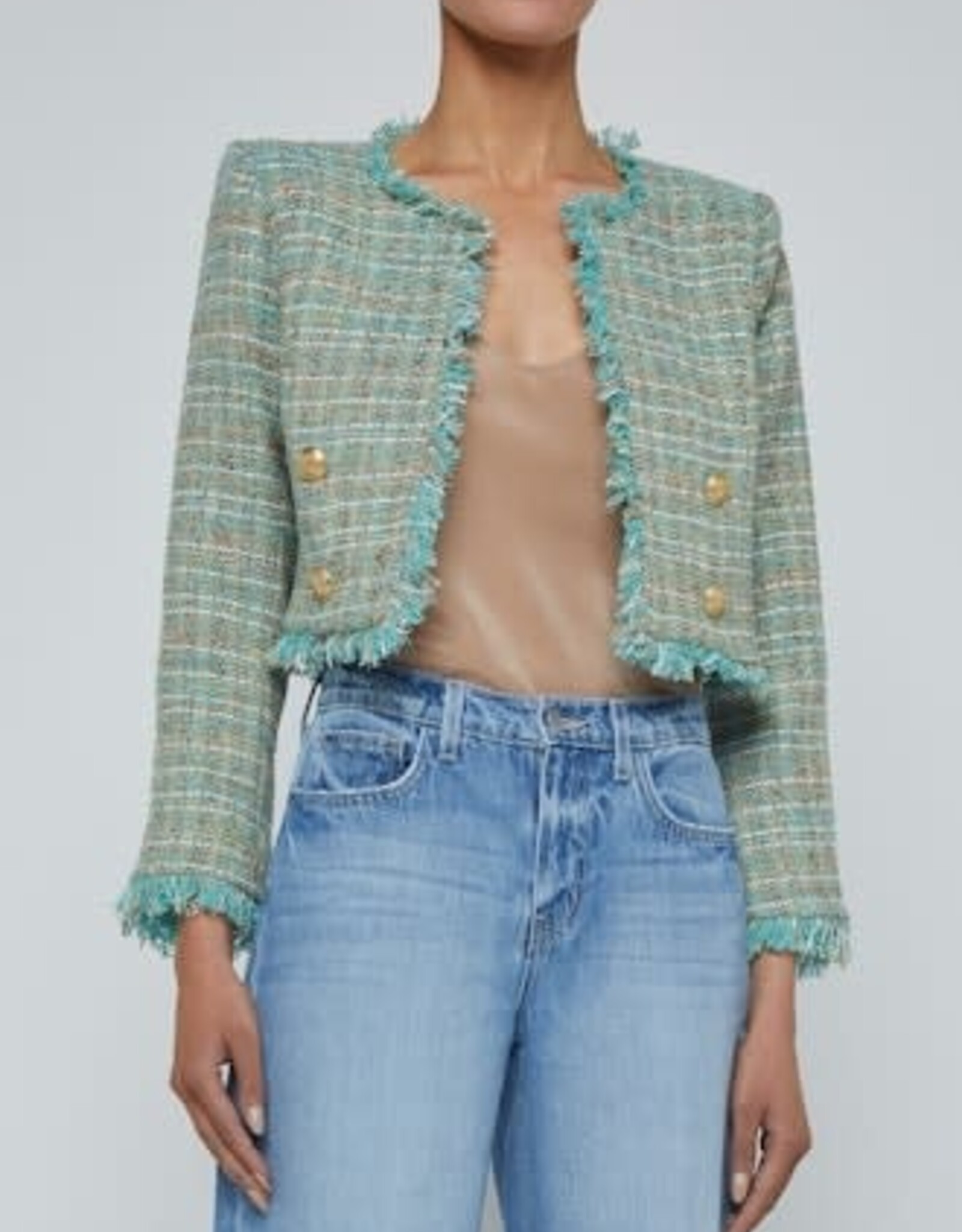 L'AGENCE CLYDIE CLLRESS CROP BLZR