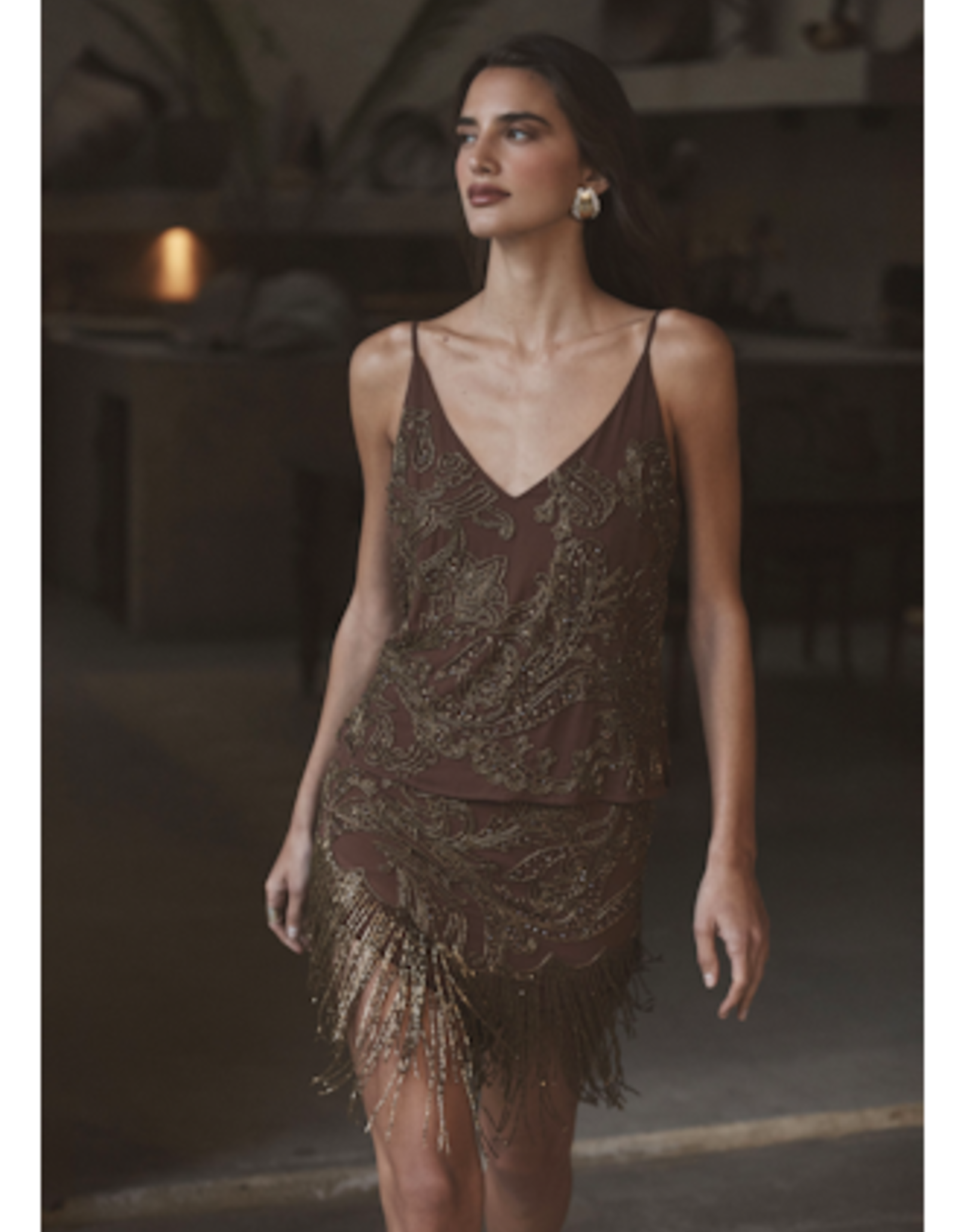 L'AGENCE EULLA EMB MINI SKIRT