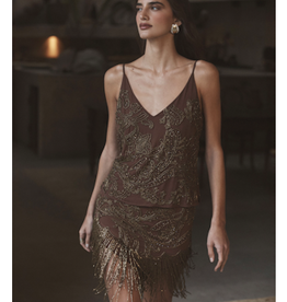 L'AGENCE EULLA EMB MINI SKIRT