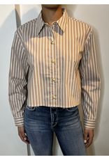 L'AGENCE COSETTE CROP HI LOW SHIRT